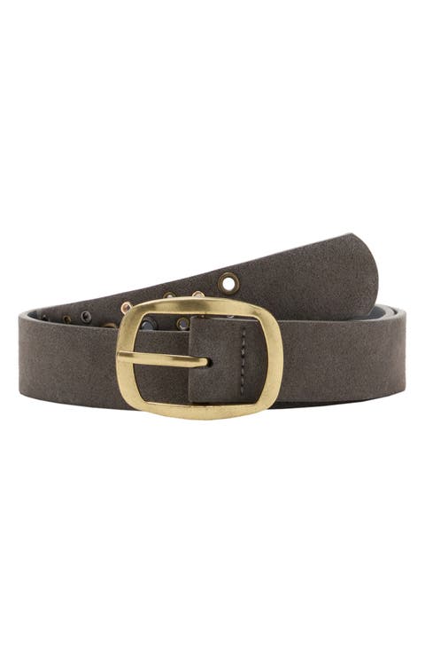Leather Eyelet Belt