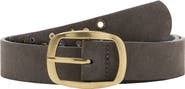 MANGO TEEN Leather Eyelet Belt