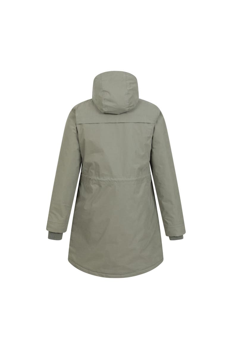 Acorn Waterproof Borg Lined Padded Parka, Alternate, color, Khaki Green