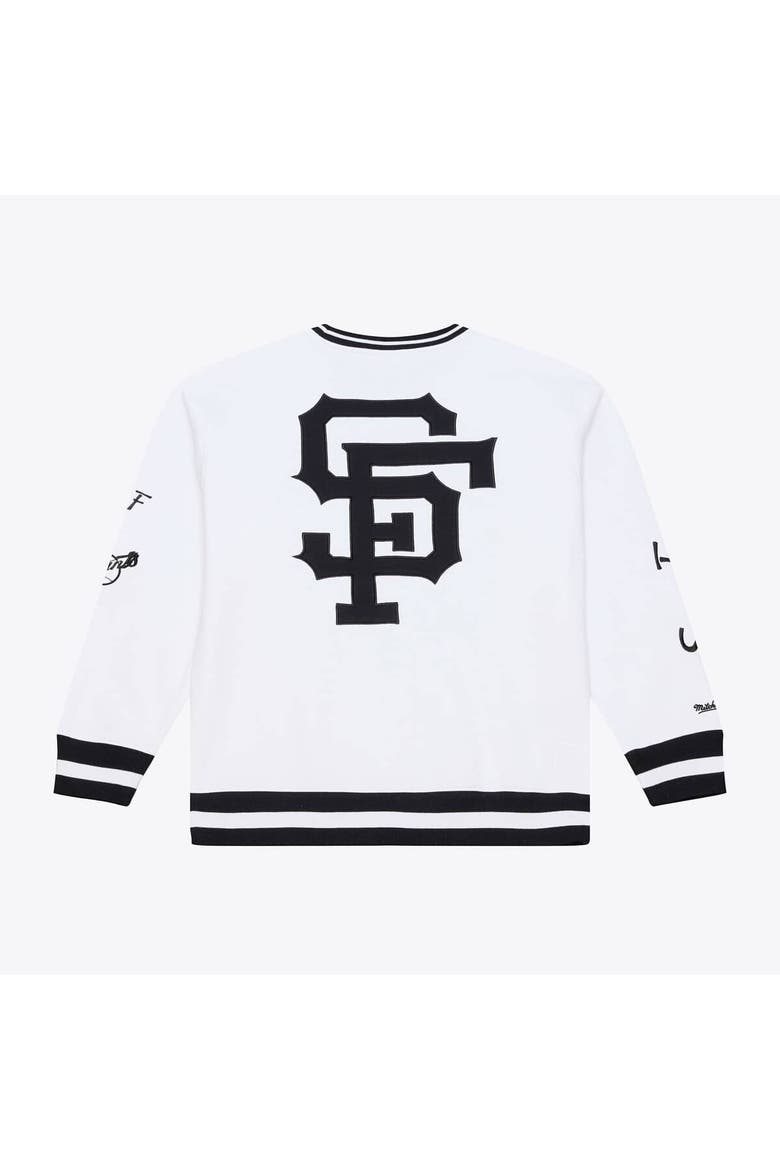Men's Mitchell & Ness  White San Francisco Giants Arctic Fleece Sweatshirt, Alternate, color, White