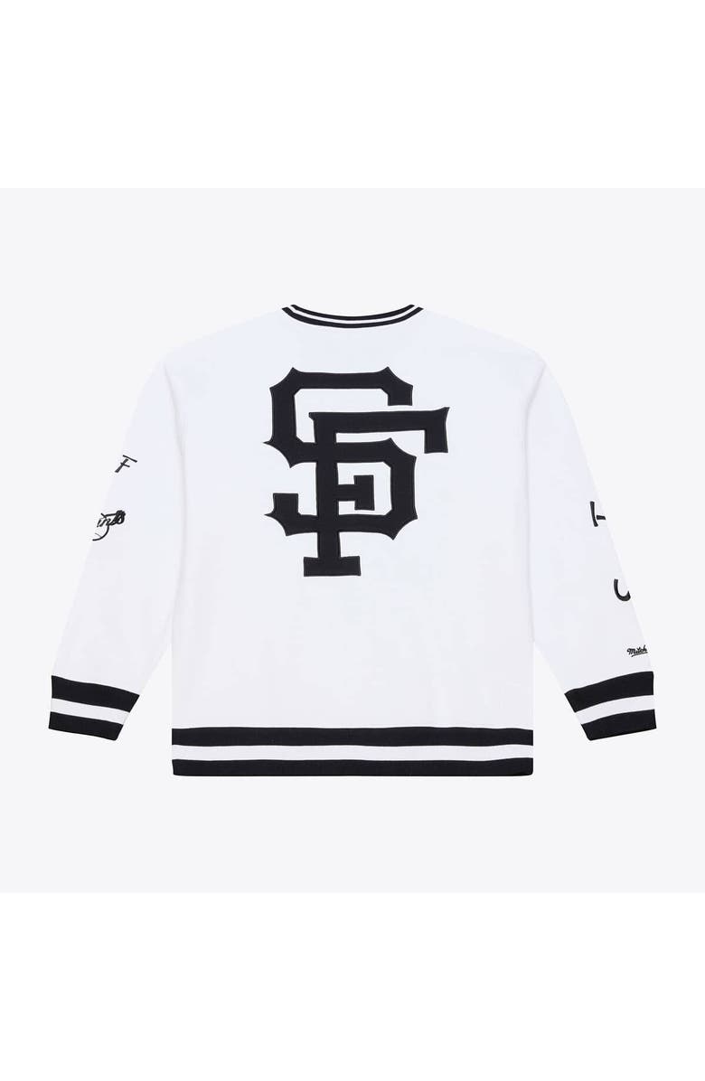 Mitchell & Ness Men's Mitchell & Ness  White San Francisco Giants Arctic Fleece Sweatshirt, Alternate, color, White