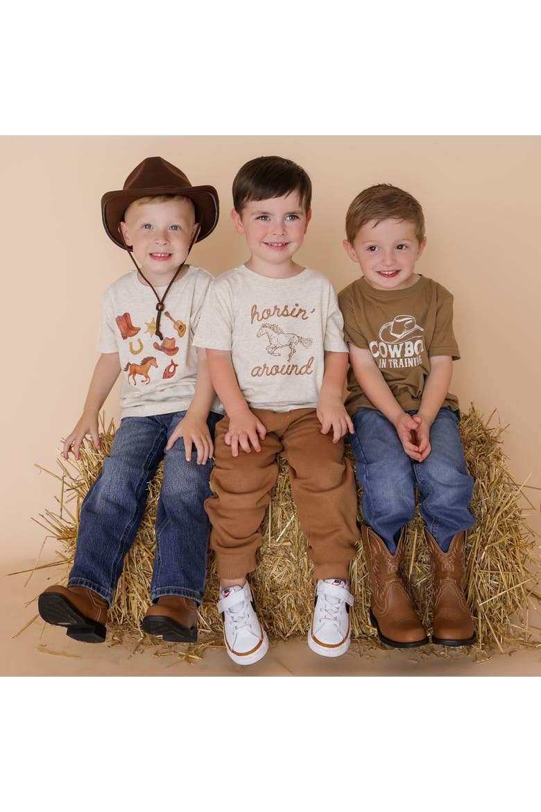 Western Cowboy Short Sleeve T-Shirt, Alternate, color, Natural Heather