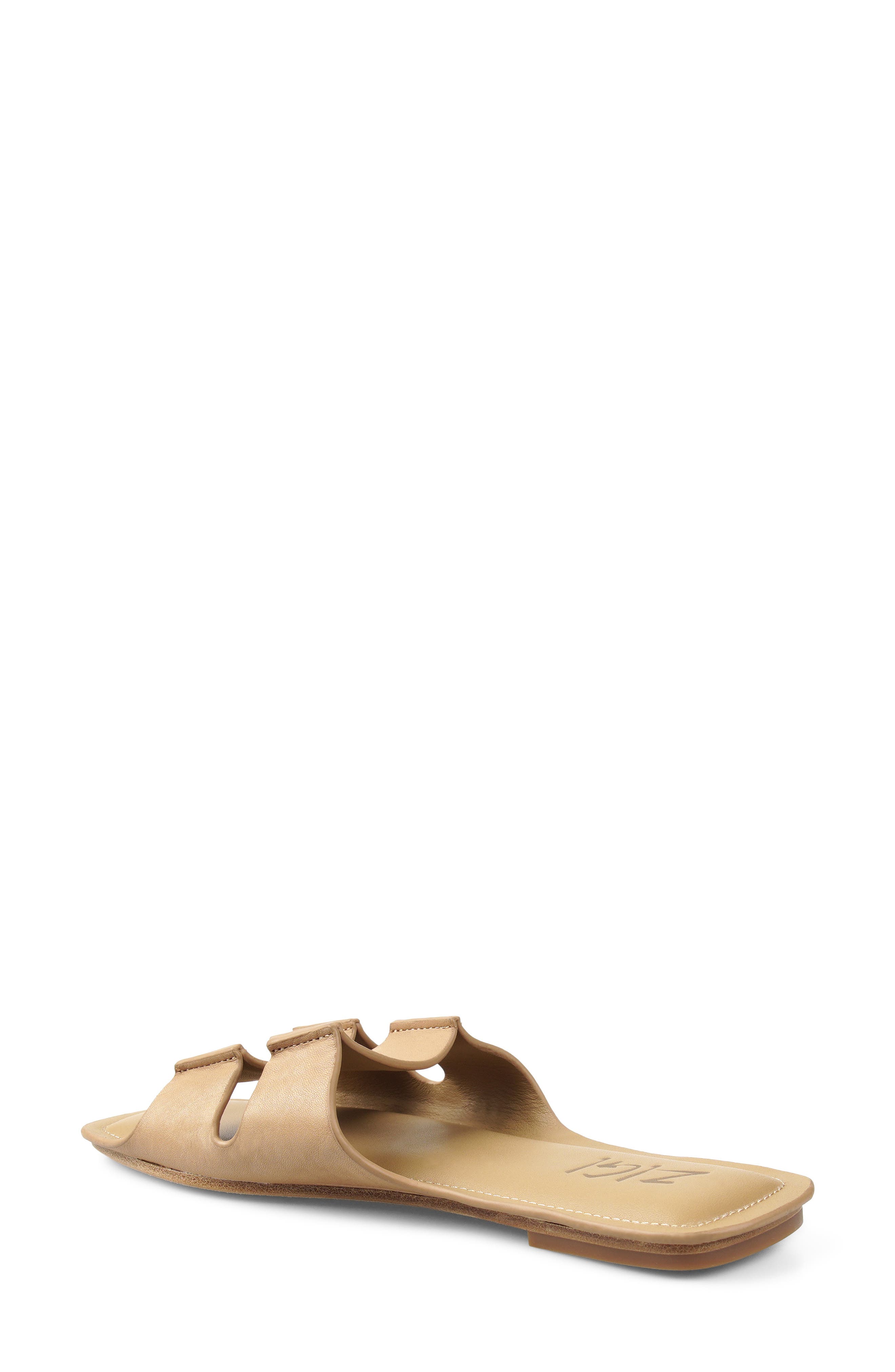 Marcie Slide Sandal, Alternate, color, NATURAL LEATHER