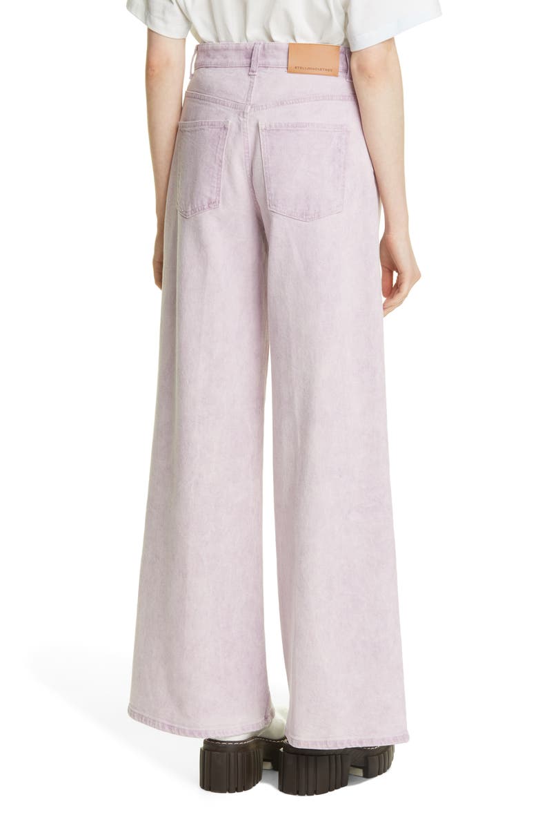 Stella McCartney Flare Leg Organic Cotton Jeans, Alternate, color,