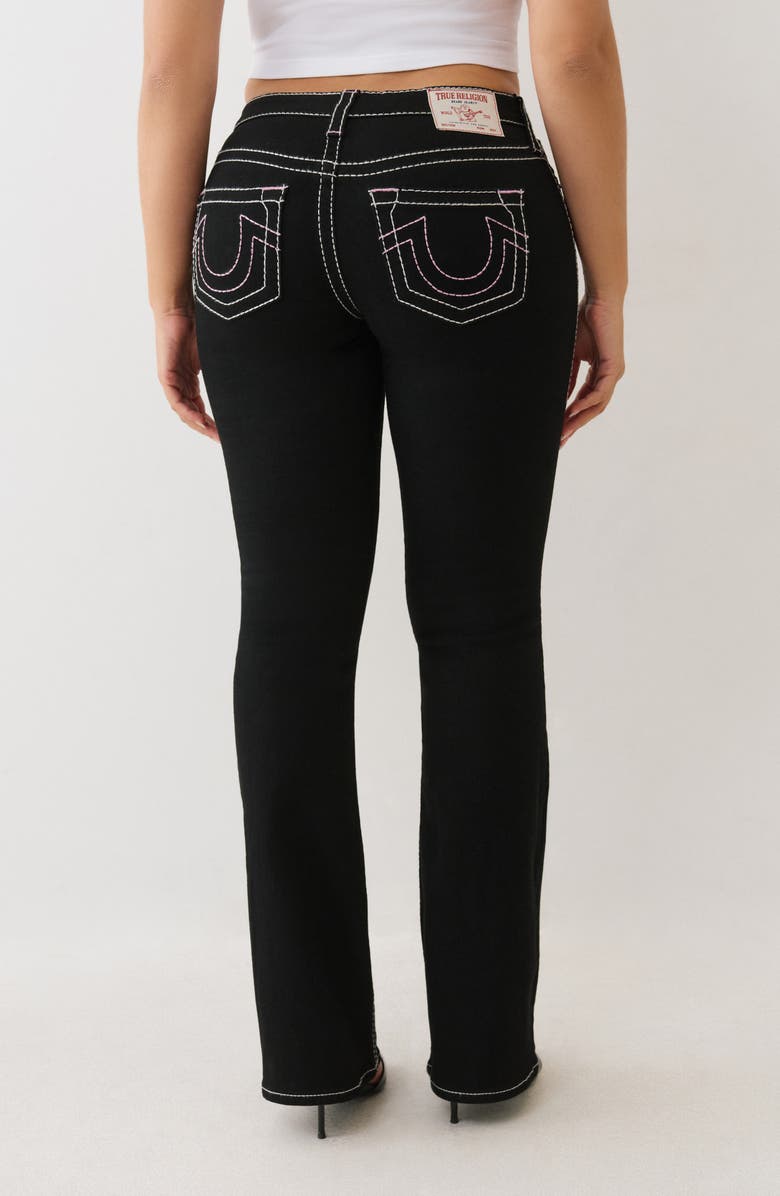 True Religion Becca Big T Mid Rise Bootcut Jeans, Alternate, color, Black Rinse