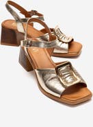 Forever & Always Shoes Asha Leather Block Heel Sandal
