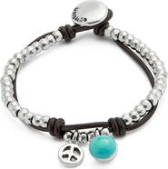 UNODE50 Turquoise Murano Bead Strap