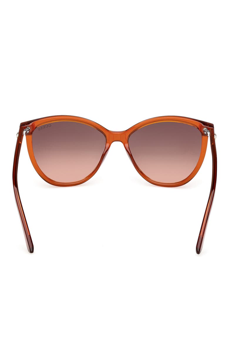 Cat Eye Sunglasses, Alternate, color, ORANGE/ OTHER / GRADIENT BROWN