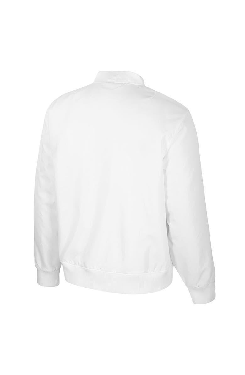 COLOSSEUM Men's Colosseum Michigan Wolverines White Rabbit Full-Zip Bomber Jacket, Alternate, color, 