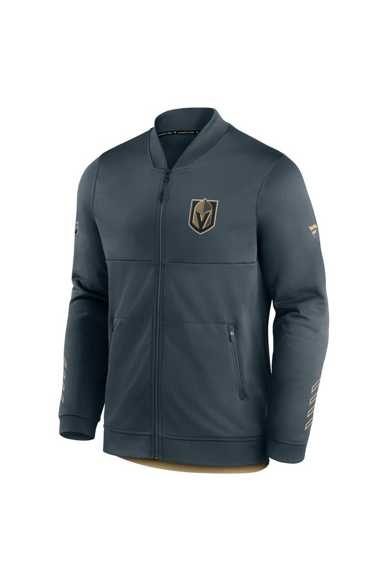 Men's Fanatics Branded Charcoal Vegas Golden Knights Locker Room Full-Zip Jacket, Alternate, color, Charcoal