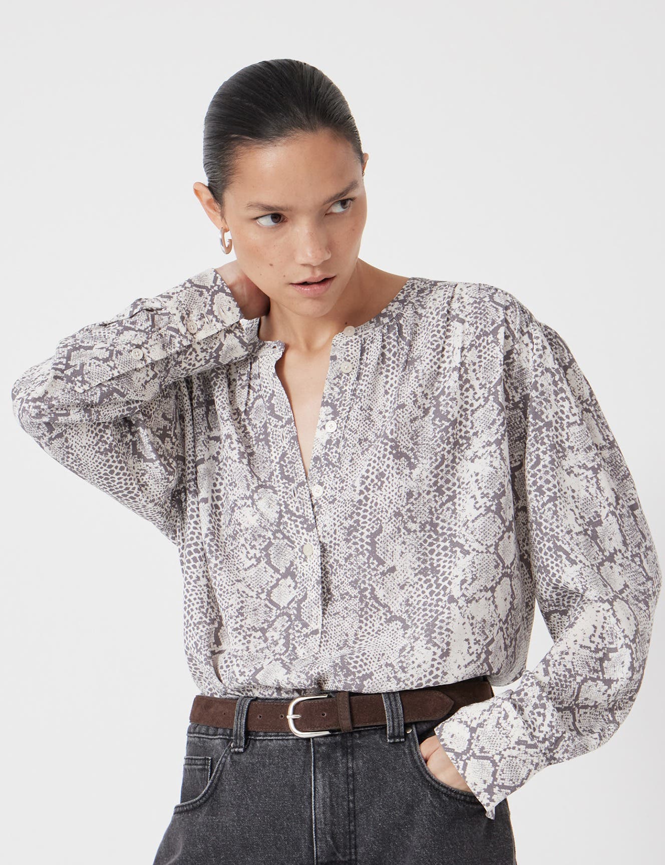 Fernanda Snake Printed Blouse