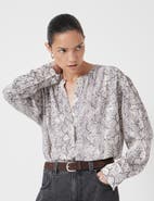 Hush Fernanda Snake Printed Blouse