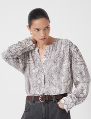 Hush Fernanda Snake Printed Blouse