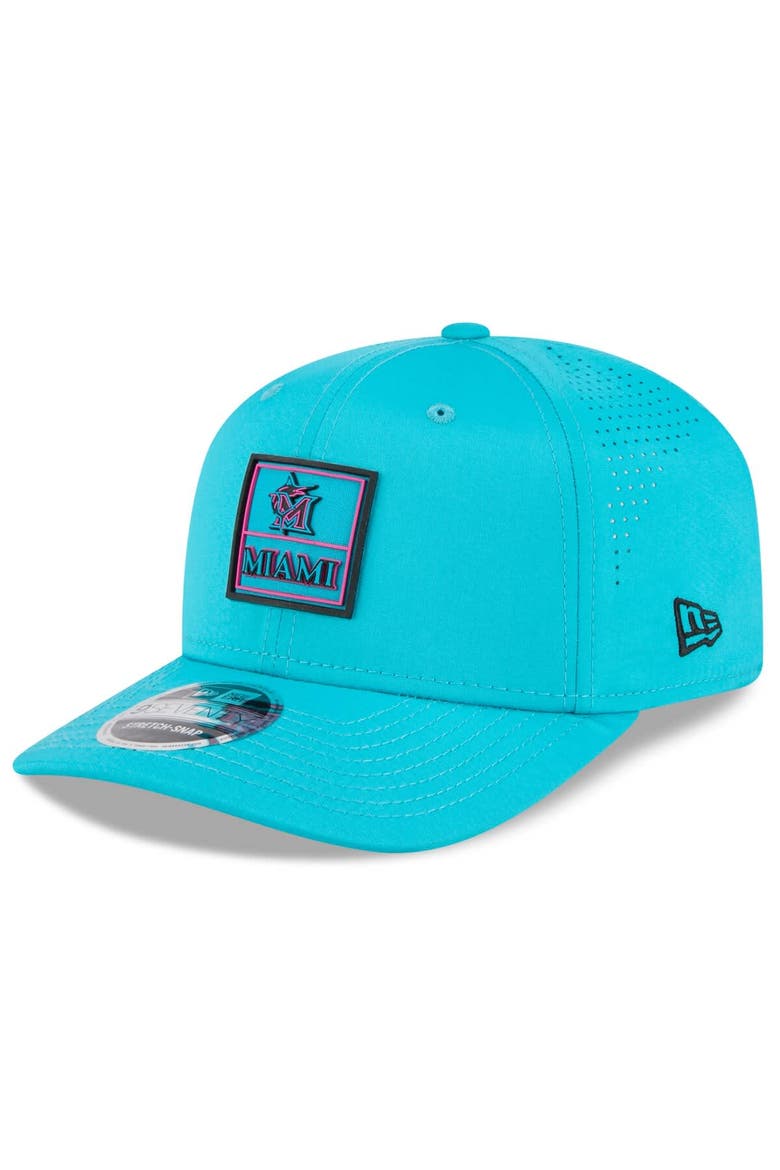 Men's New Era Teal Miami Marlins 2025 City Connect 9SEVENTY Adjustable Hat, Main, color, Teal