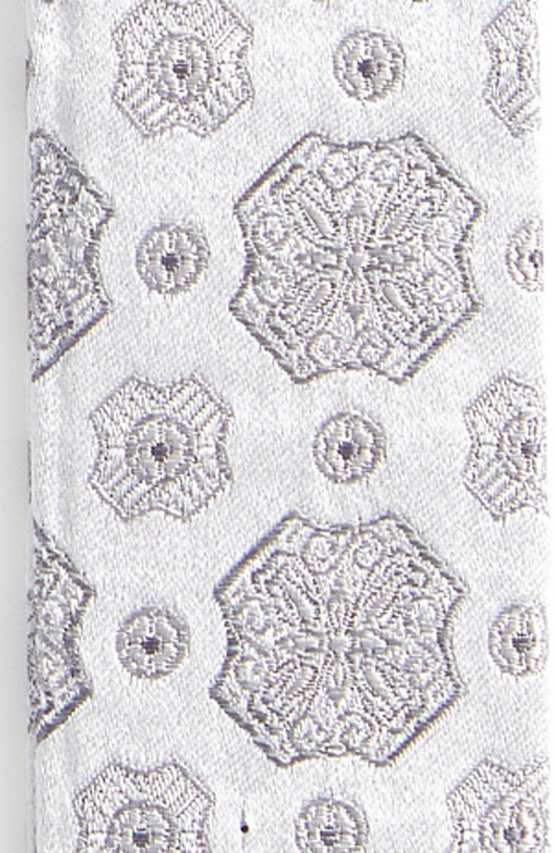 CLIFTON WILSON Silk Medallion Suspenders, Alternate, color, Silver