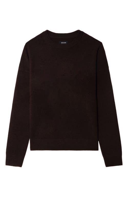 Zadig & Voltaire Cici Heart Patch Sweater In Brown