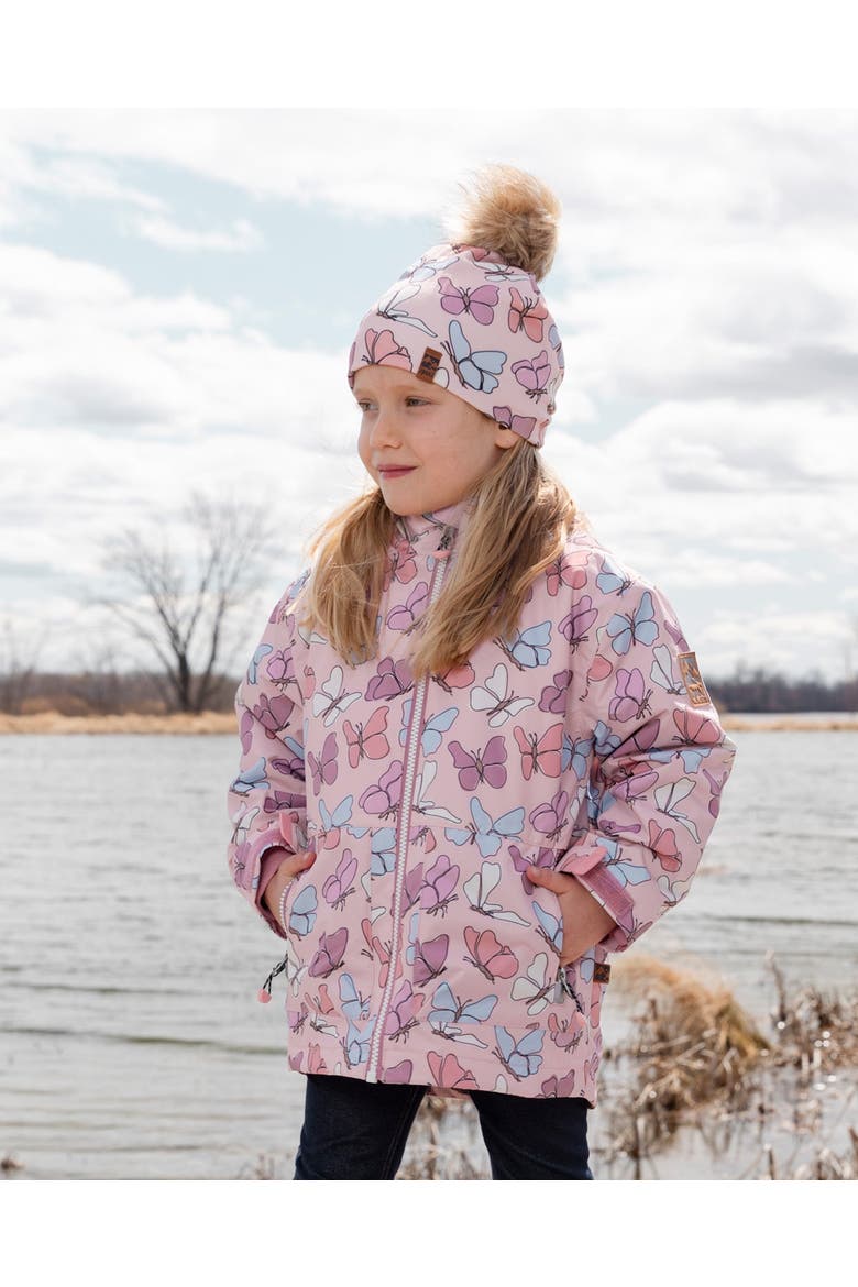 Mid-Season Butterflies Jacket, Alternate, color, Pink Printed Butterflies