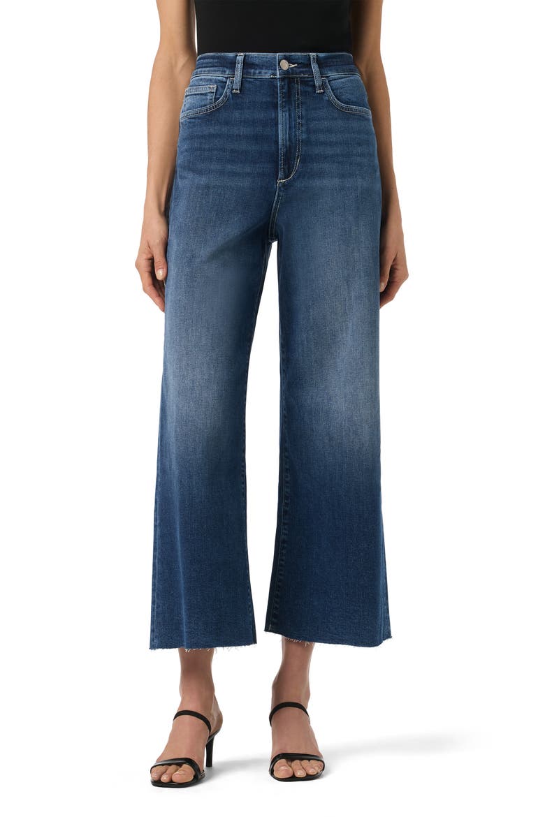 Raw Hem Crop Wide Leg Jeans, Main, color, BRYNDIS