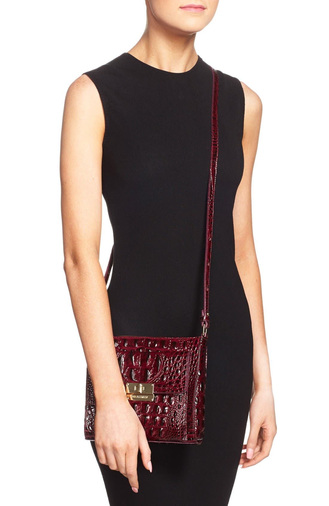 'Melbourne - Mimosa' Crossbody Bag, Alternate, color, BLACK CHERRY