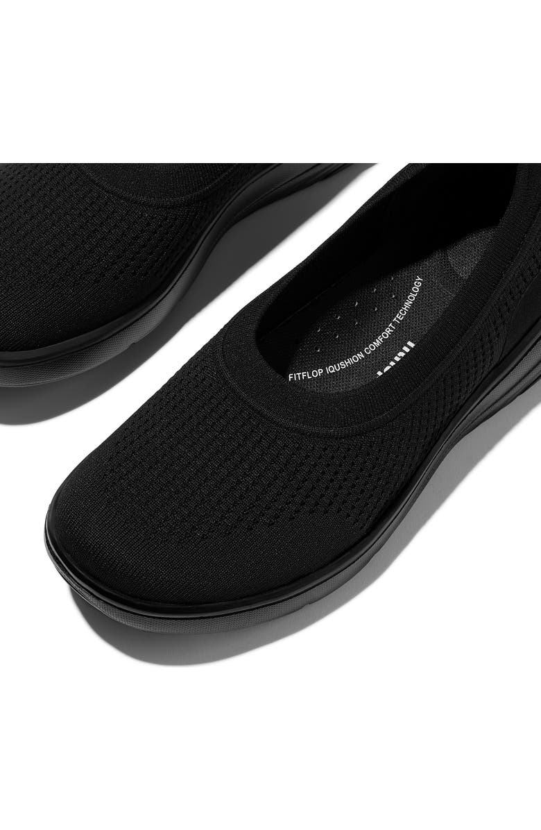 FitFlop Super-Q Knit Ballet Flats, Alternate, color, All Black