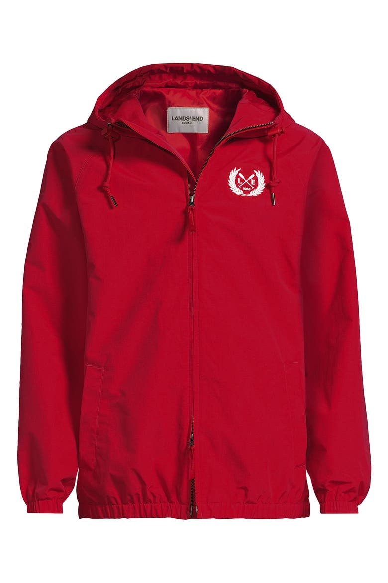 Squall Varsity Jacket, Alternate, color, Compass Red/White