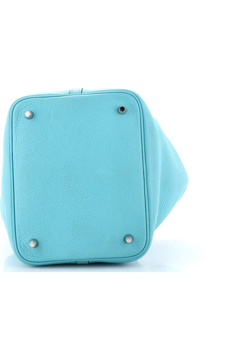 Pre-Owned Hermes Picotin Lock Bag Clemence MM, Alternate, color, Bleu Atoll