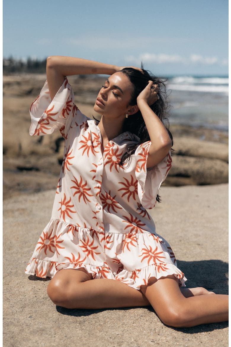 Ren Mini Shirtdress, Alternate, color, SOLEIL