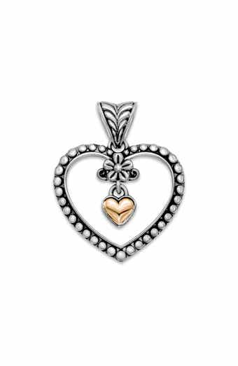 SAMUEL B. 18K Gold & Sterling Silver Heart Pendant