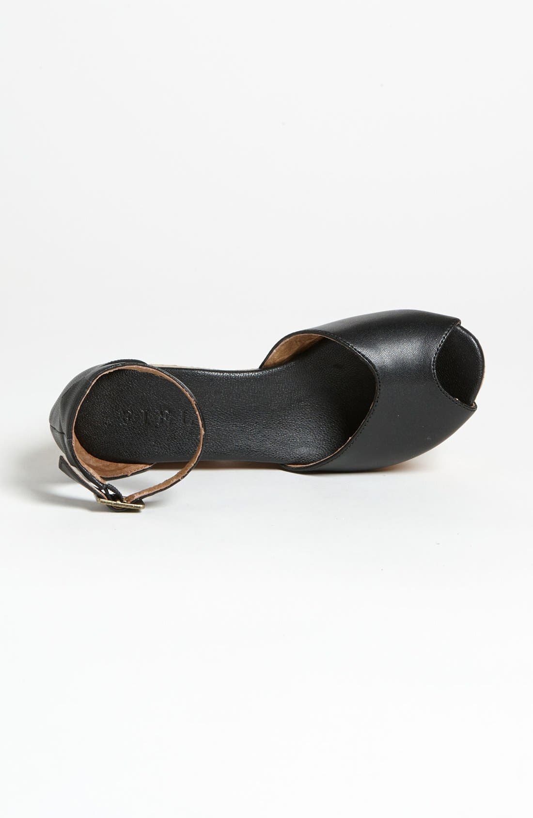 'Wolfe' Sandal, Alternate, color, BLACK