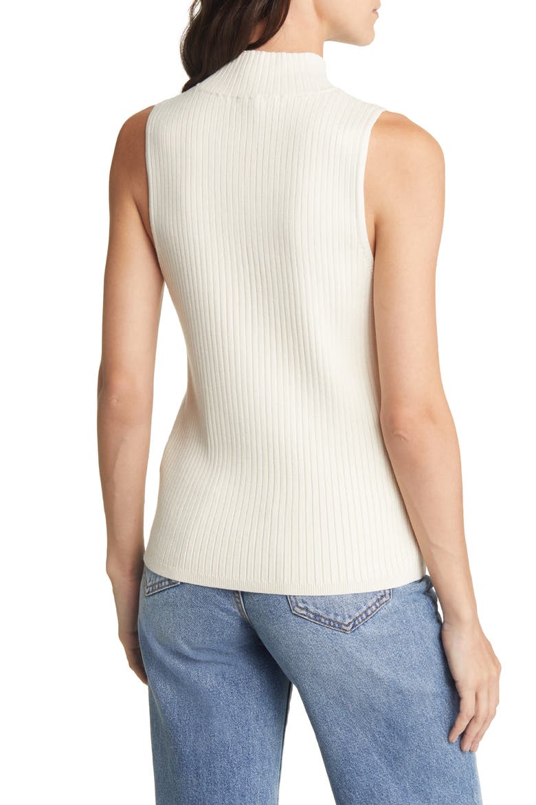 Pearson Mock-Neck Sweater Tank, Alternate, color, ANTIQUE CREAM