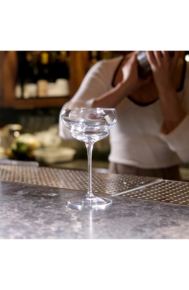 Luigi Bormioli Nick & Nora Backdoor '20s Set of 4 Cocktail Glasses, Alternate, color, Clear