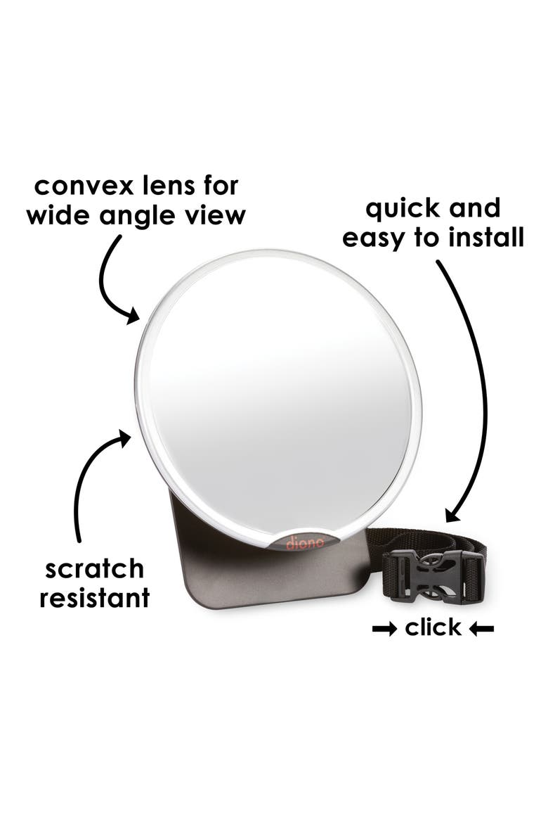 Easy View & See Me Too Car Mirror Set, Alternate, color, SILVER