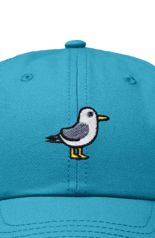 Dalix Seagull Embroidered Everyday Cap In Teal
