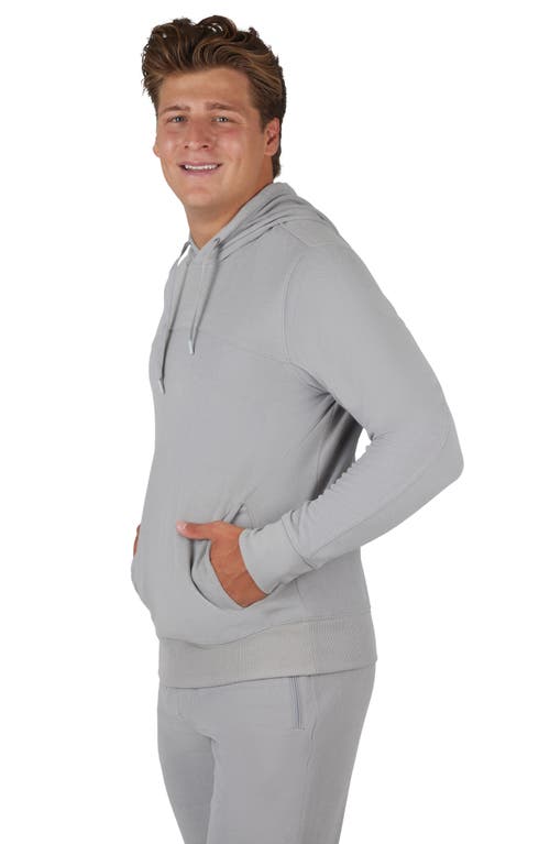 90 Degree By Reflex Ultra Mélange Fleece Hoodie In Quiet Shade
