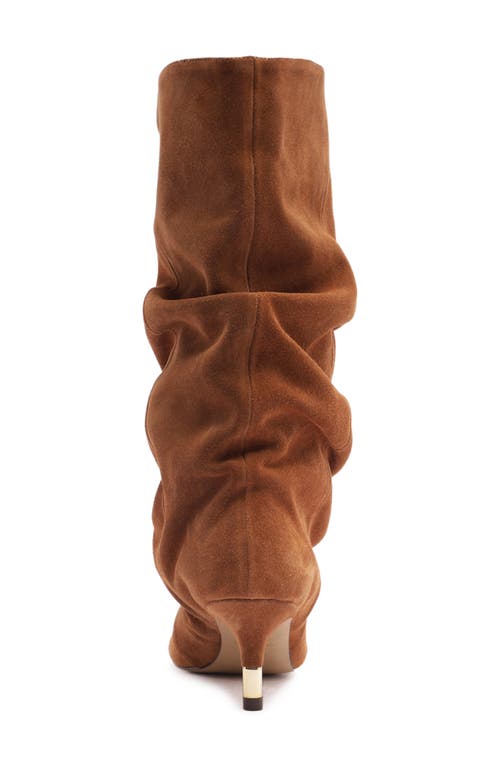 Arezzo Sabrina Slouch Boot In Brown