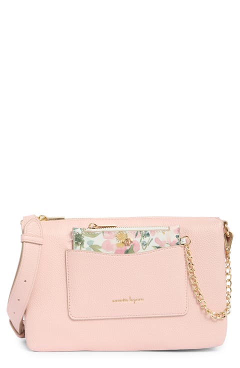 Triple Section Crossbody Bag