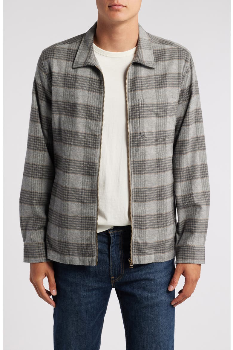 Jaque Zip Up Shirt Jacket, Main, color, LITHIUM RUST