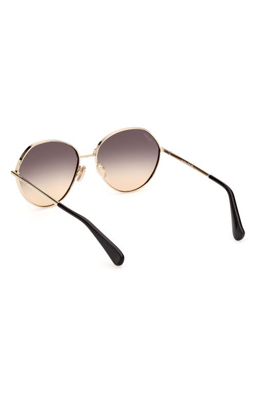 Max Mara Menton 57mm Round Sunglasses In Multi