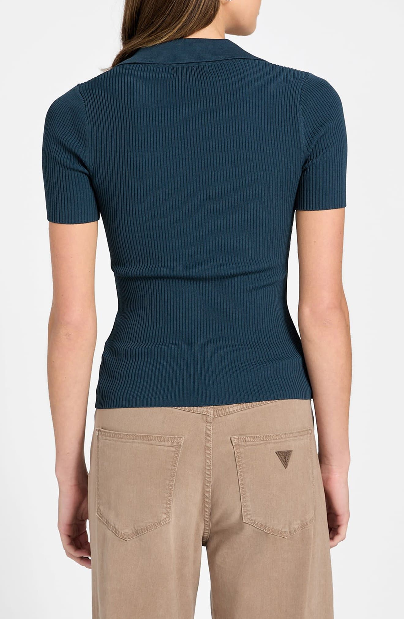 Stella Rib Polo Sweater - image 4