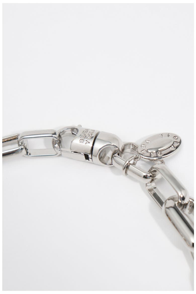 Knotted Chain Necklace, Alternate, color, DARK SILVER