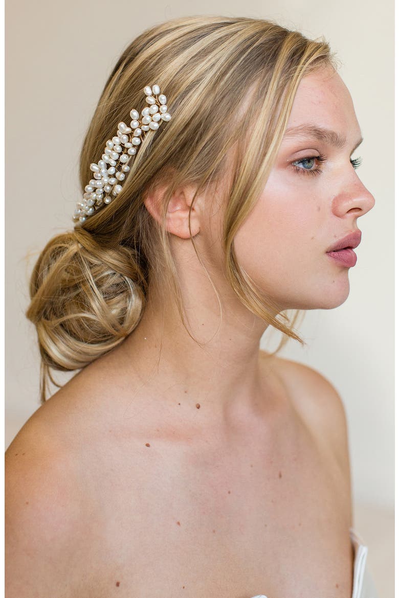Taja Halo Hair Comb, Alternate, color, GOLD