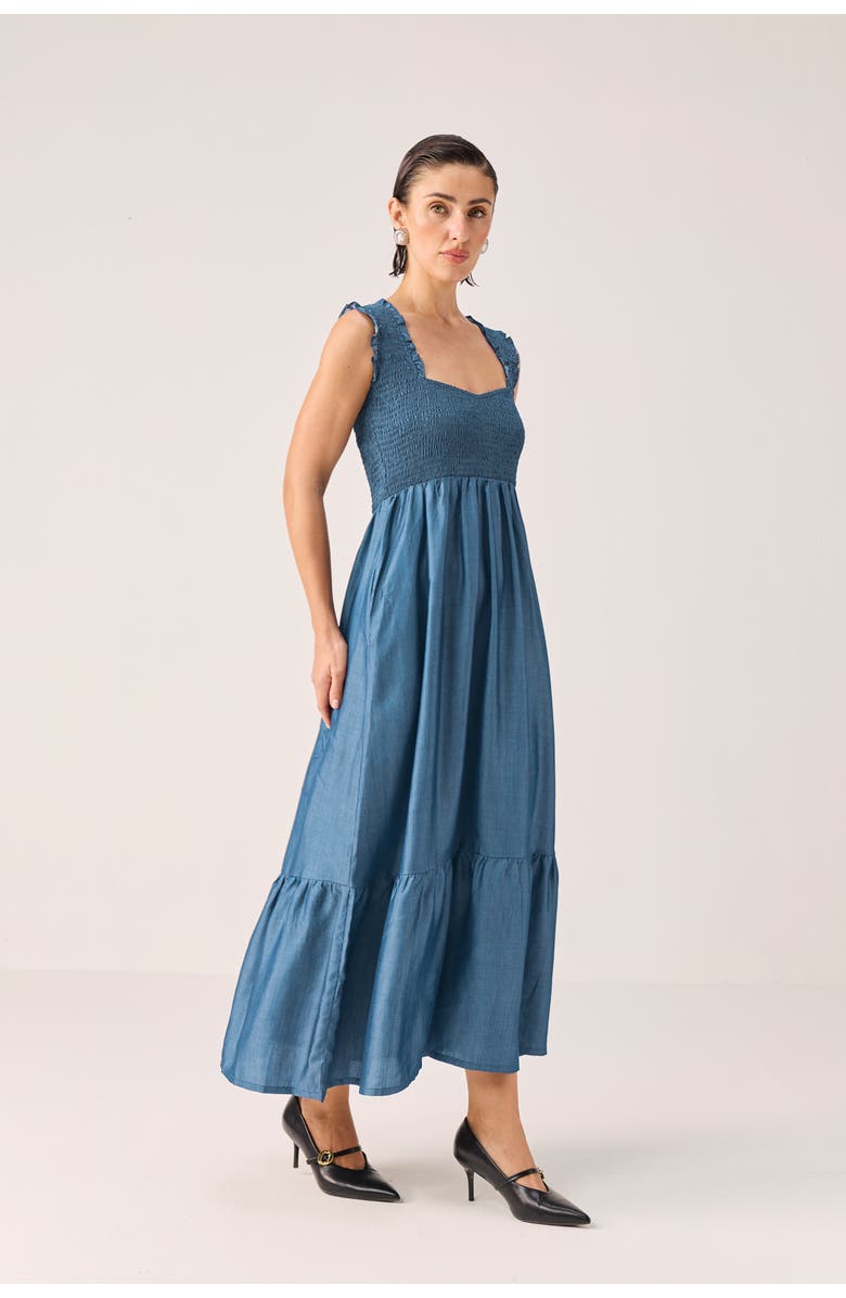 Reistor The Smocked Maxi Dress, Alternate, color, Ultramarine Blue