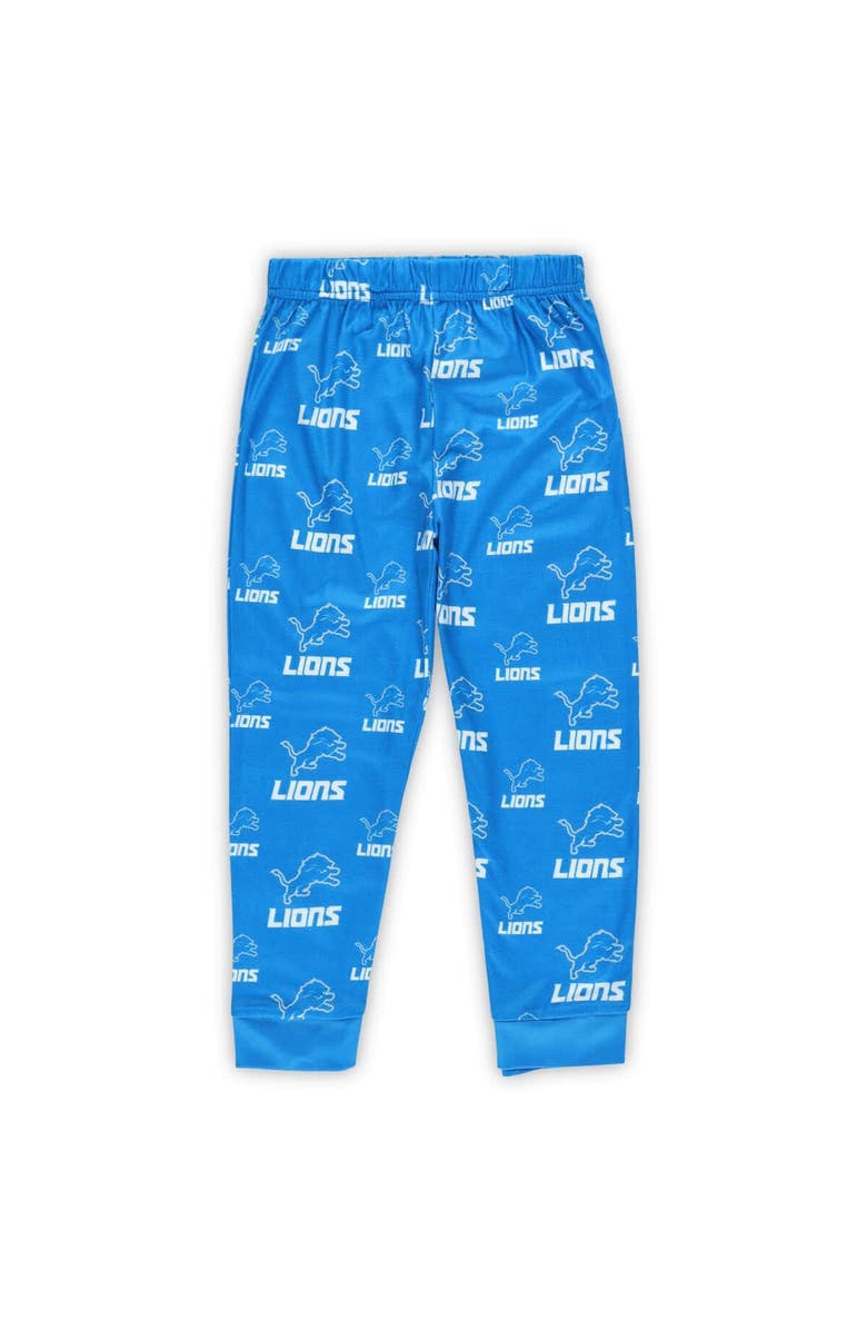 Outerstuff Preschool Outerstuff Blue Detroit Lions All-Over-Print Long Sleeve T-Shirt and Pants Sleep Set, Alternate, color, Blue