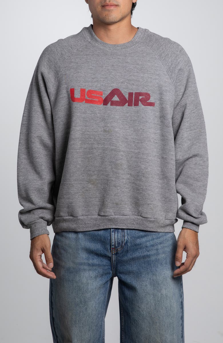 Elwood Vintage USAIR Sweatshirt, Main, color, Grey