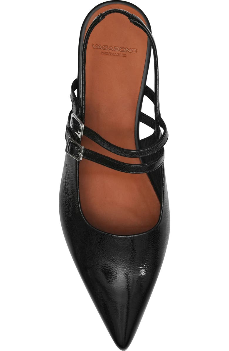 Vagabond Shoemakers Hermine Pointed Toe Slingback Flat, Alternate, color, Black