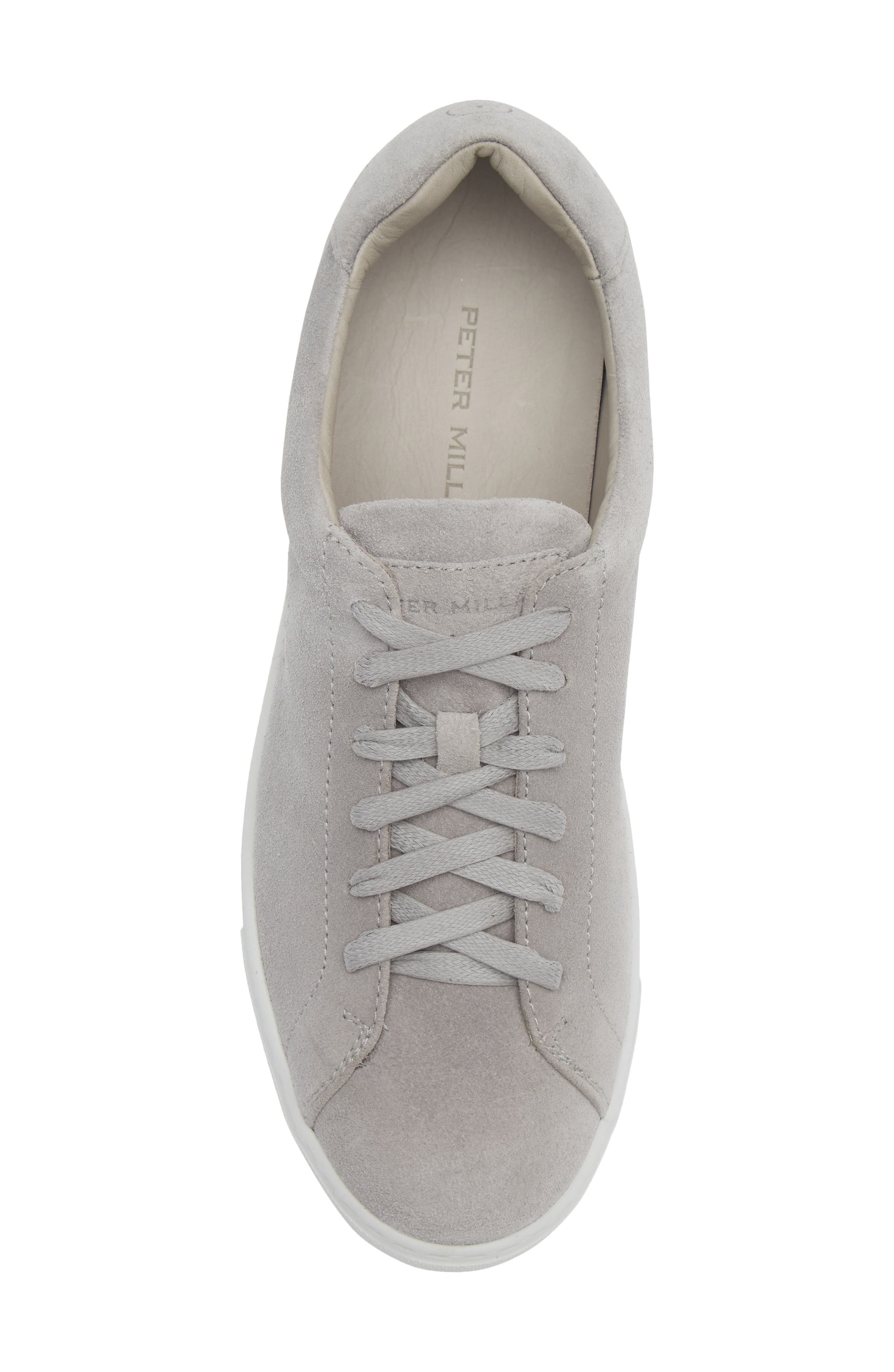 Peter Millar Vantage Lite Suede Sneaker, Alternate, color, Pearl Grey