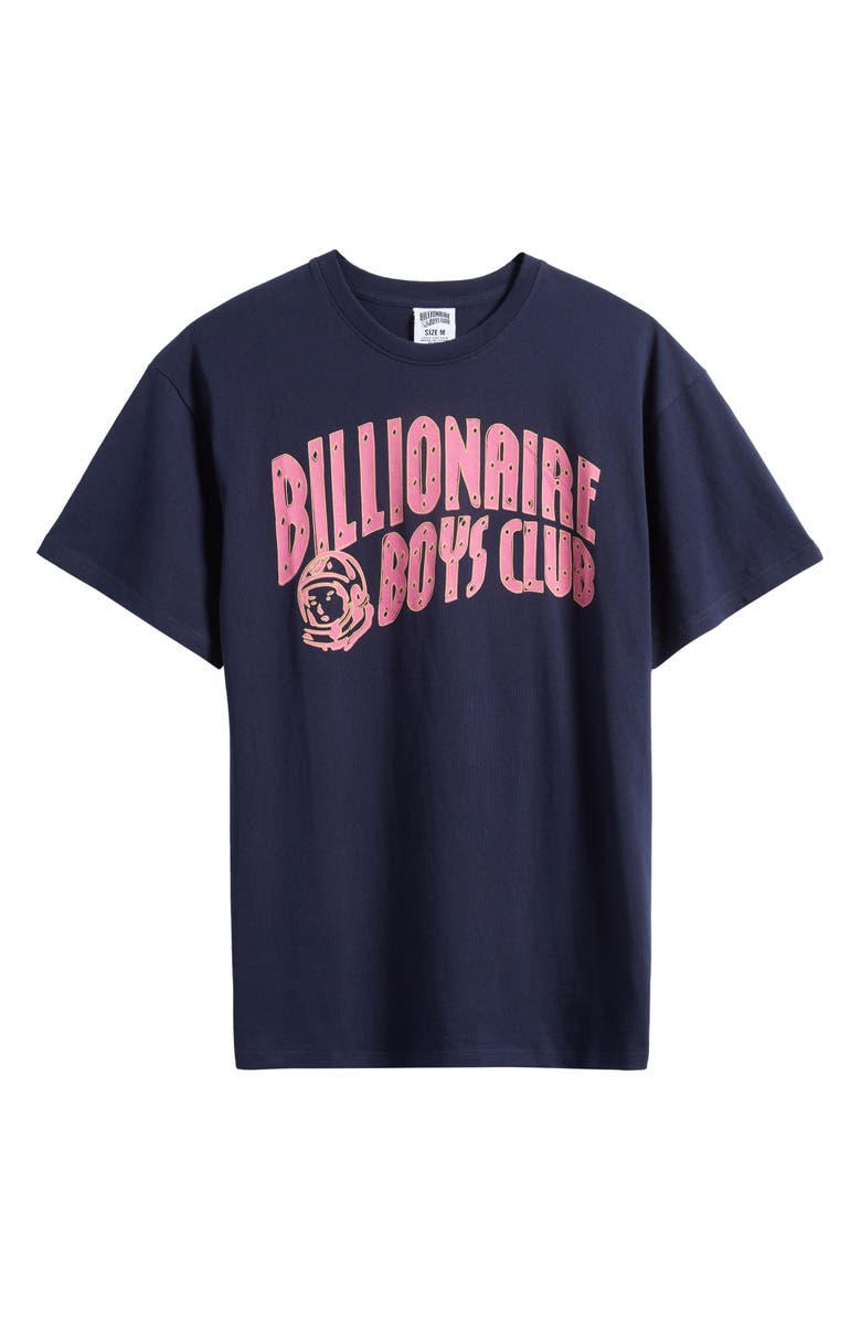 Billionaire Boys Club Curve Logo Graphic Cotton T-Shirt, Alternate, color, Navy Blazer