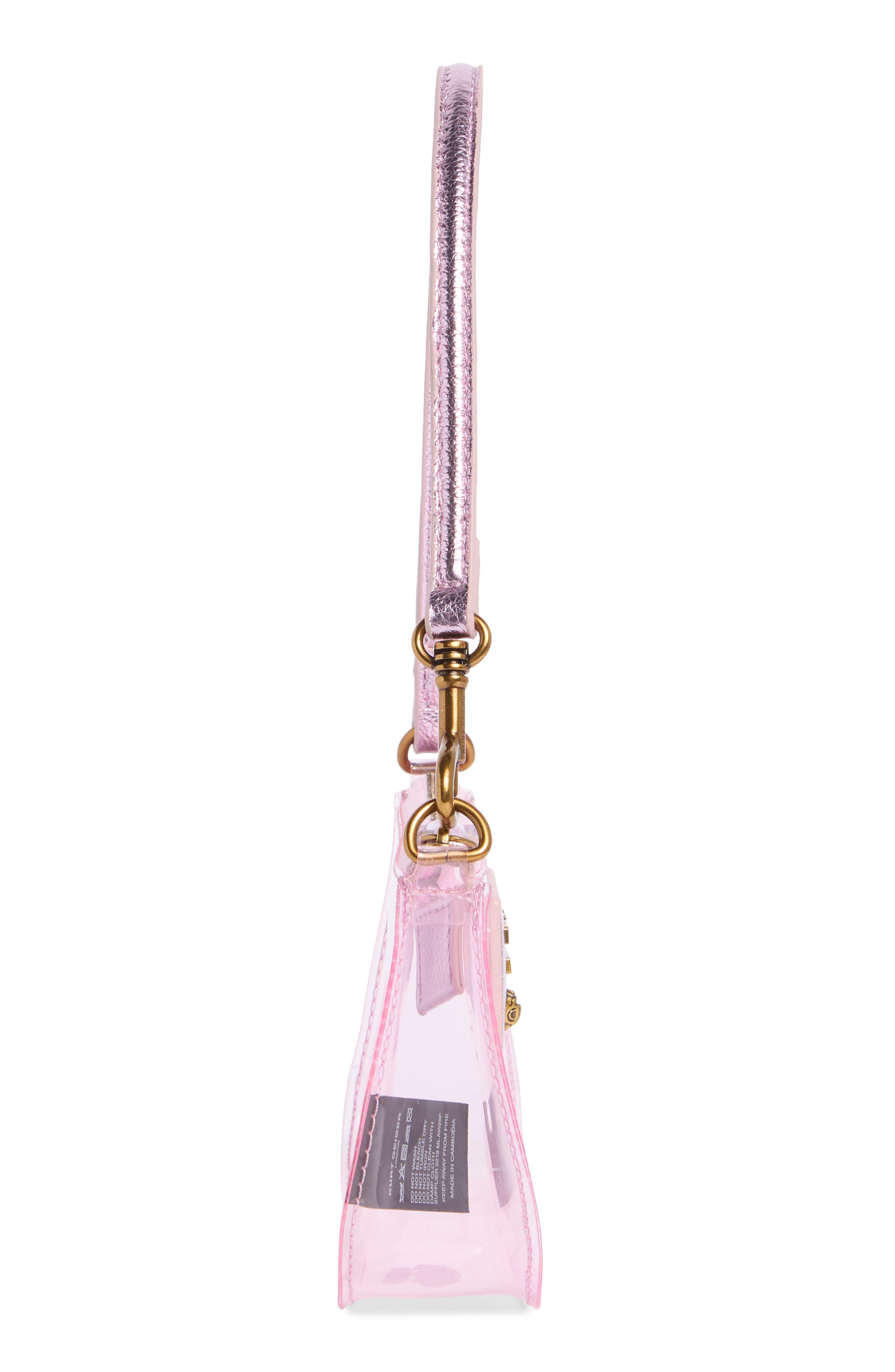 KG Kurt Geiger Highgate Vinyl Wristlet, Alternate, color, Light/ Pastel Pink