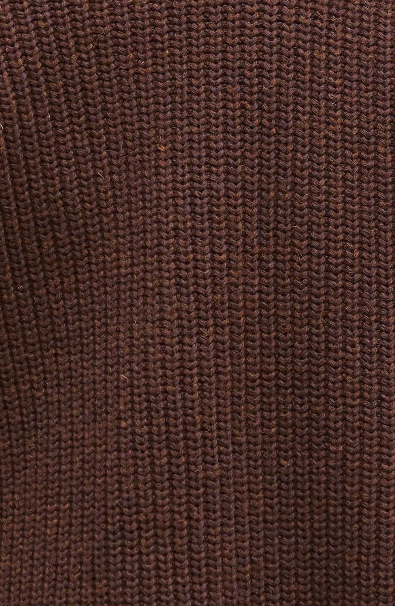 Barbour Robyn Cotton & Wool Blend Johnny Collar Sweater, Alternate, color, Vicuna