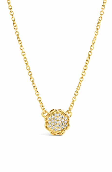 Sterling Forever Rose Petal Pendant Necklace